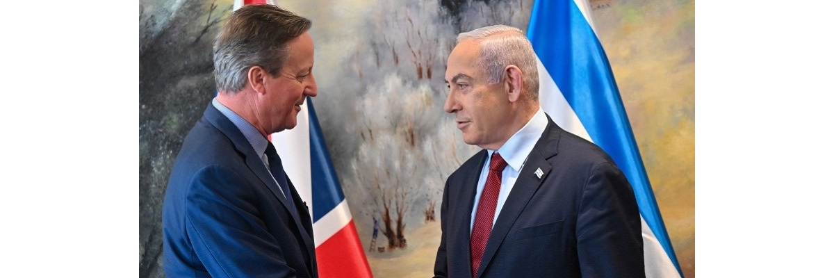 PM Netanyahu with UK Foreign Secretary David Cameron